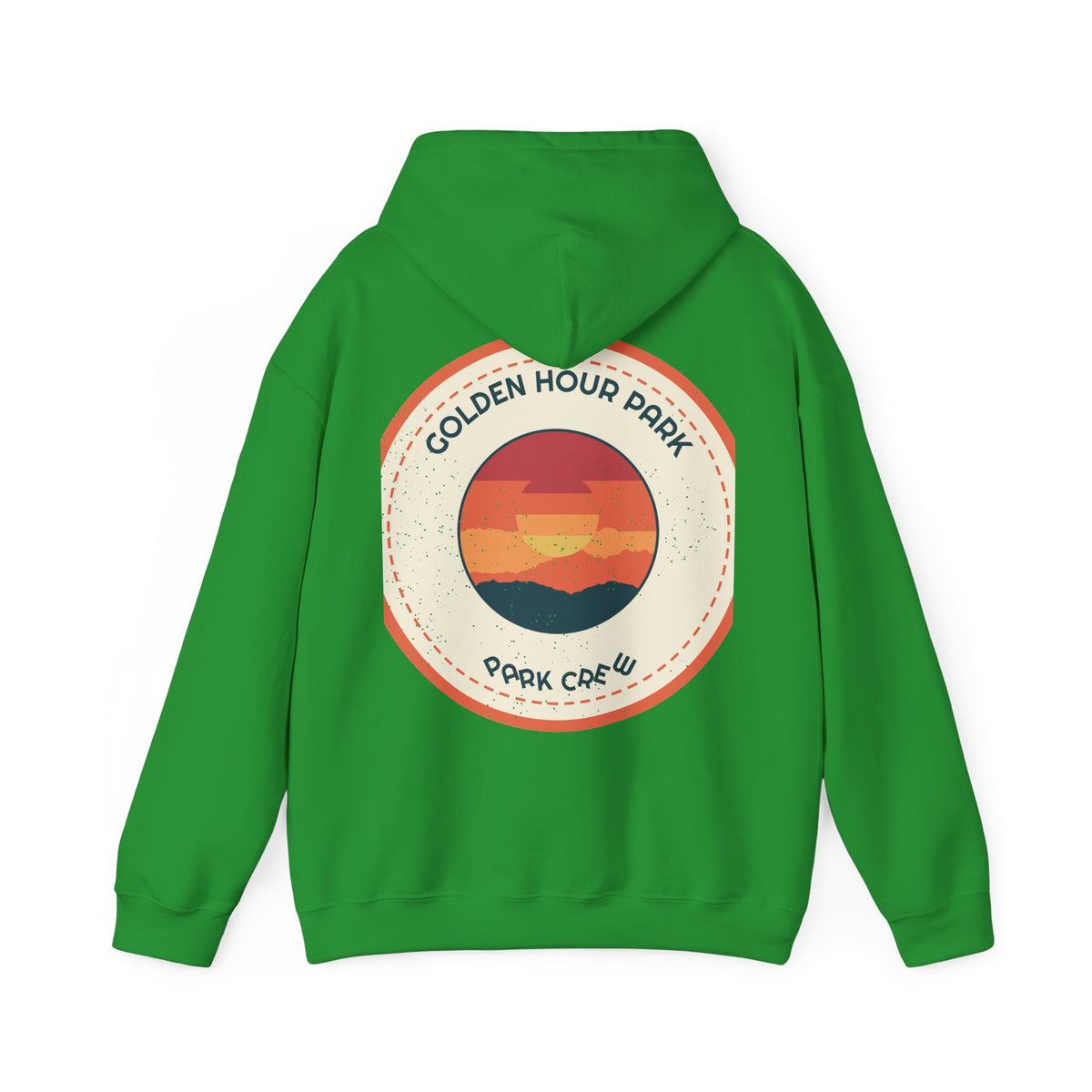 Golden Hour Park Patch Hoodie — Retro Vibes