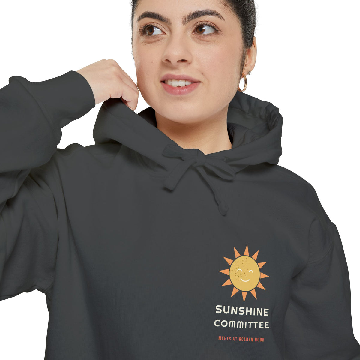 Sunshine Committee Hoodie by Retro Vibes — product view 4