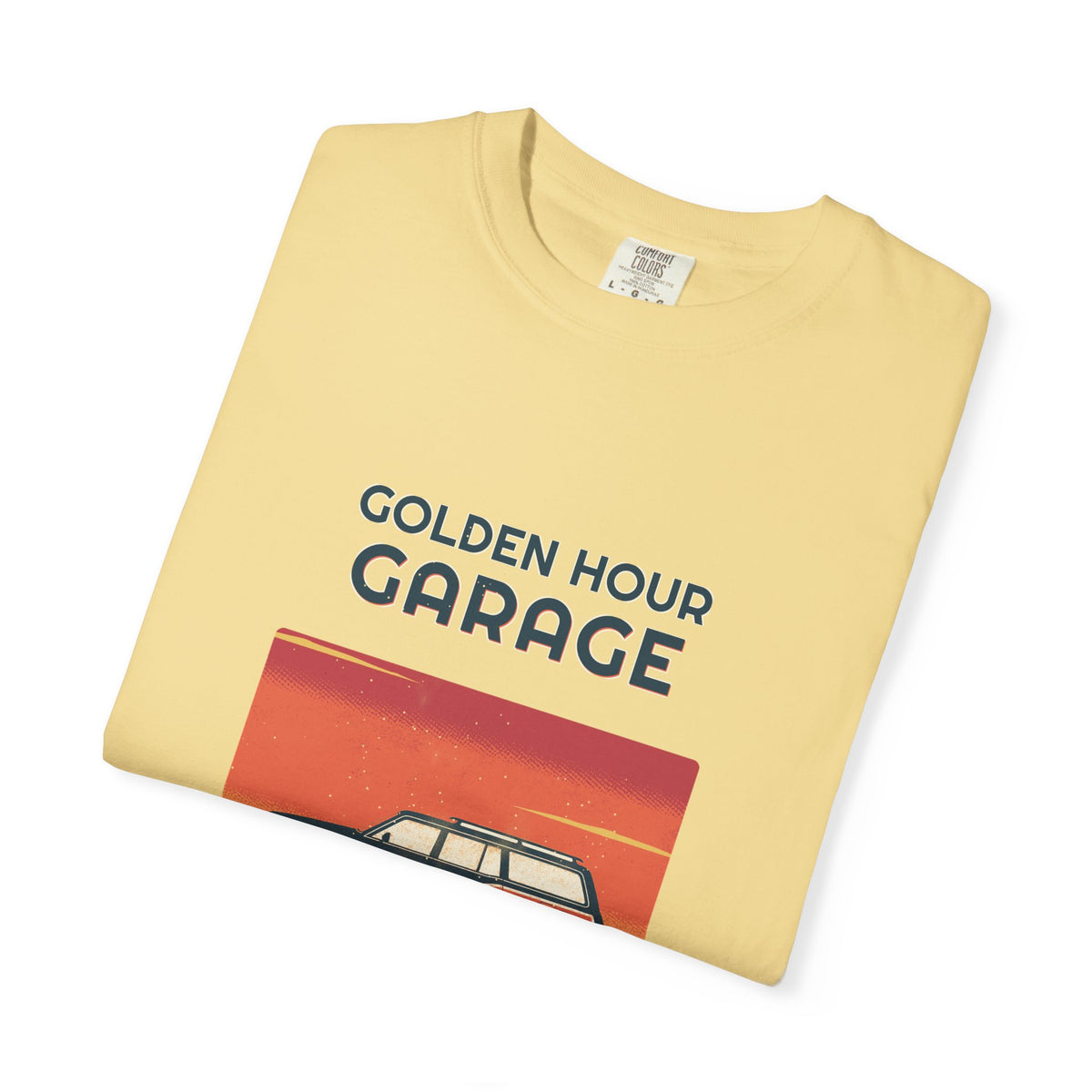 Golden Hour Garage Tee — Retro Vibes