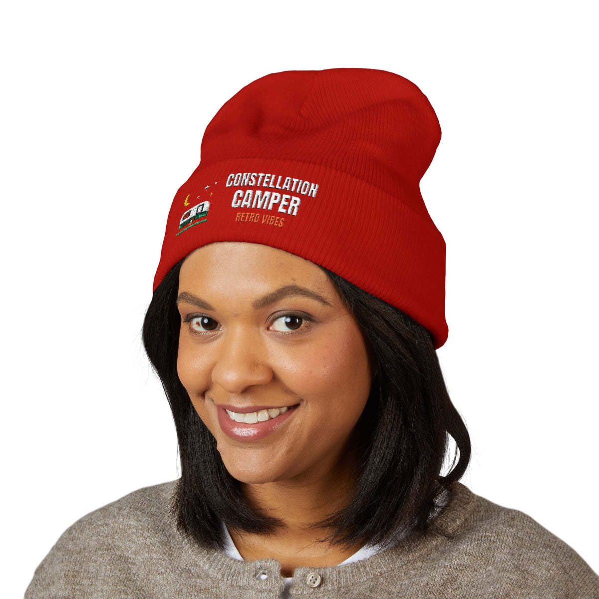 Constellation Camper Beanie — Retro Vibes
