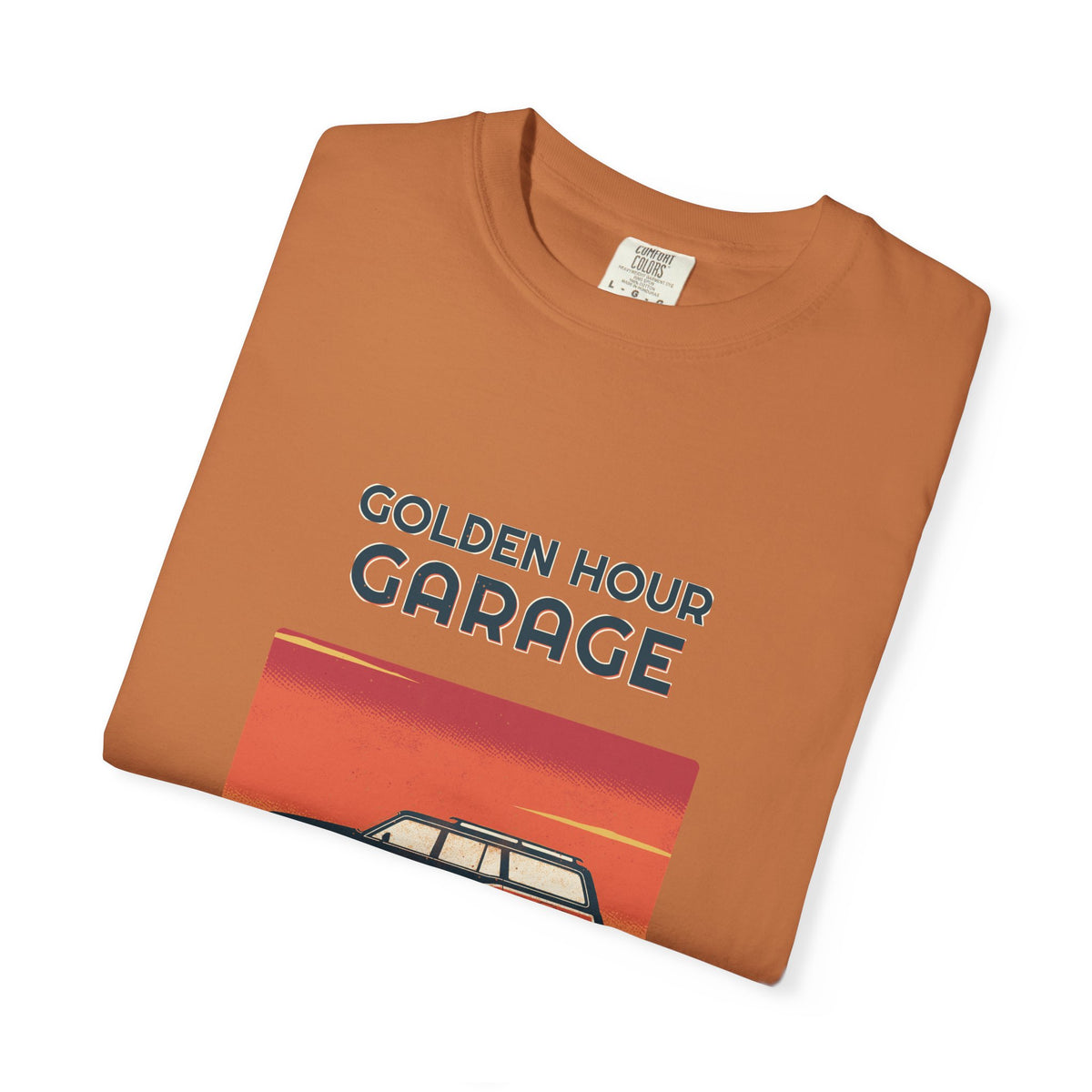 Golden Hour Garage Tee — Retro Vibes