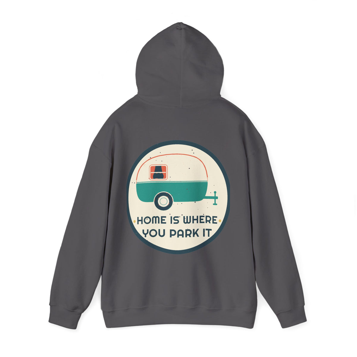 Home Is Where You Park It Badge Hoodie — Retro Vibes