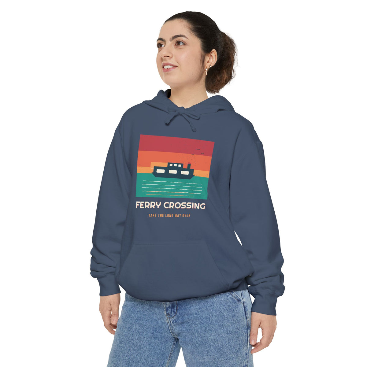 Ferry Crossing Hoodie by Retro Vibes — product view 6