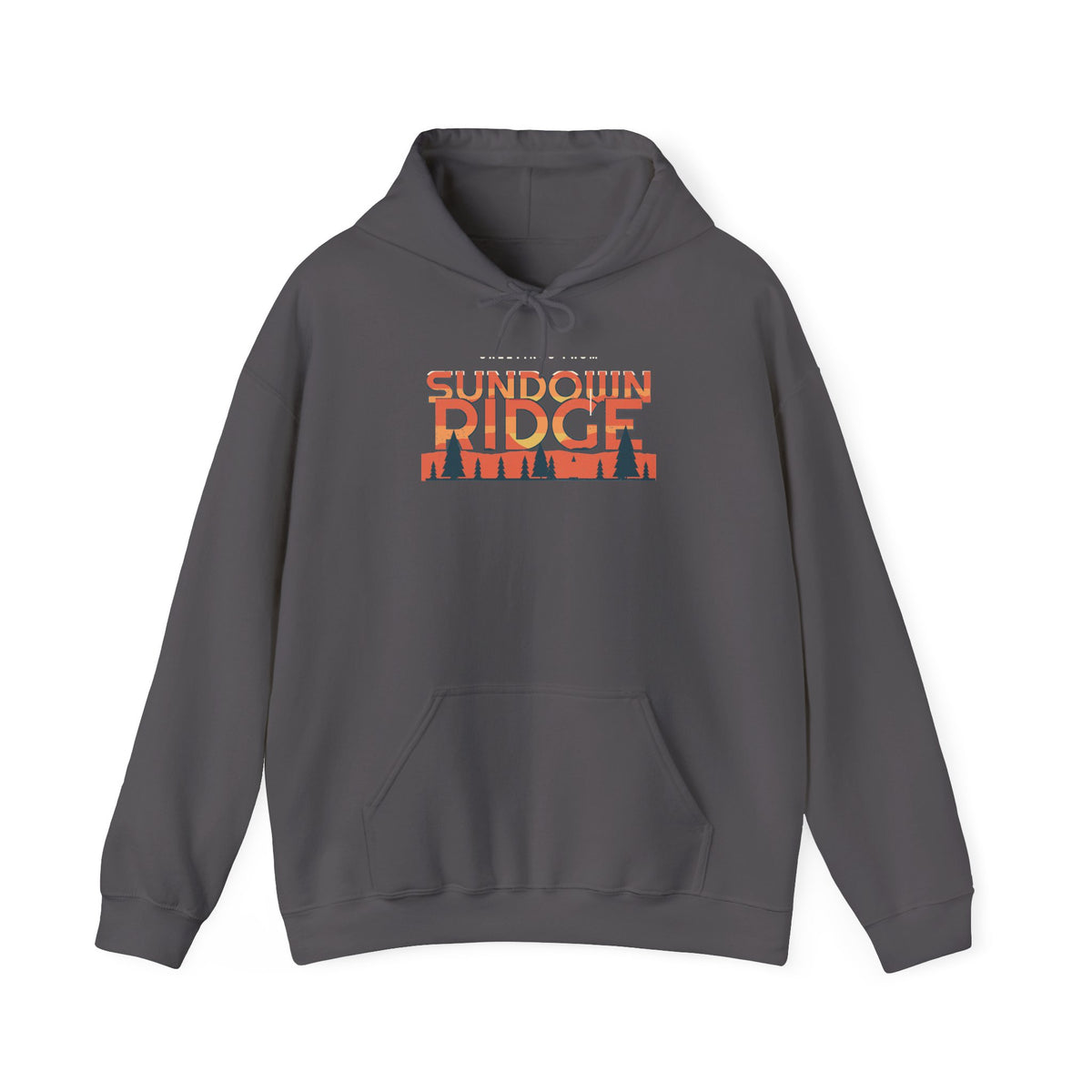 Greetings from Sundown Ridge Hoodie — Retro Vibes