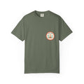 Merrow Patch — a Batch 2 Retro Vibes original in the locked 70s palette, printed on a Comfort Colors 1717 garment-dyed tee by Retro Vibes
