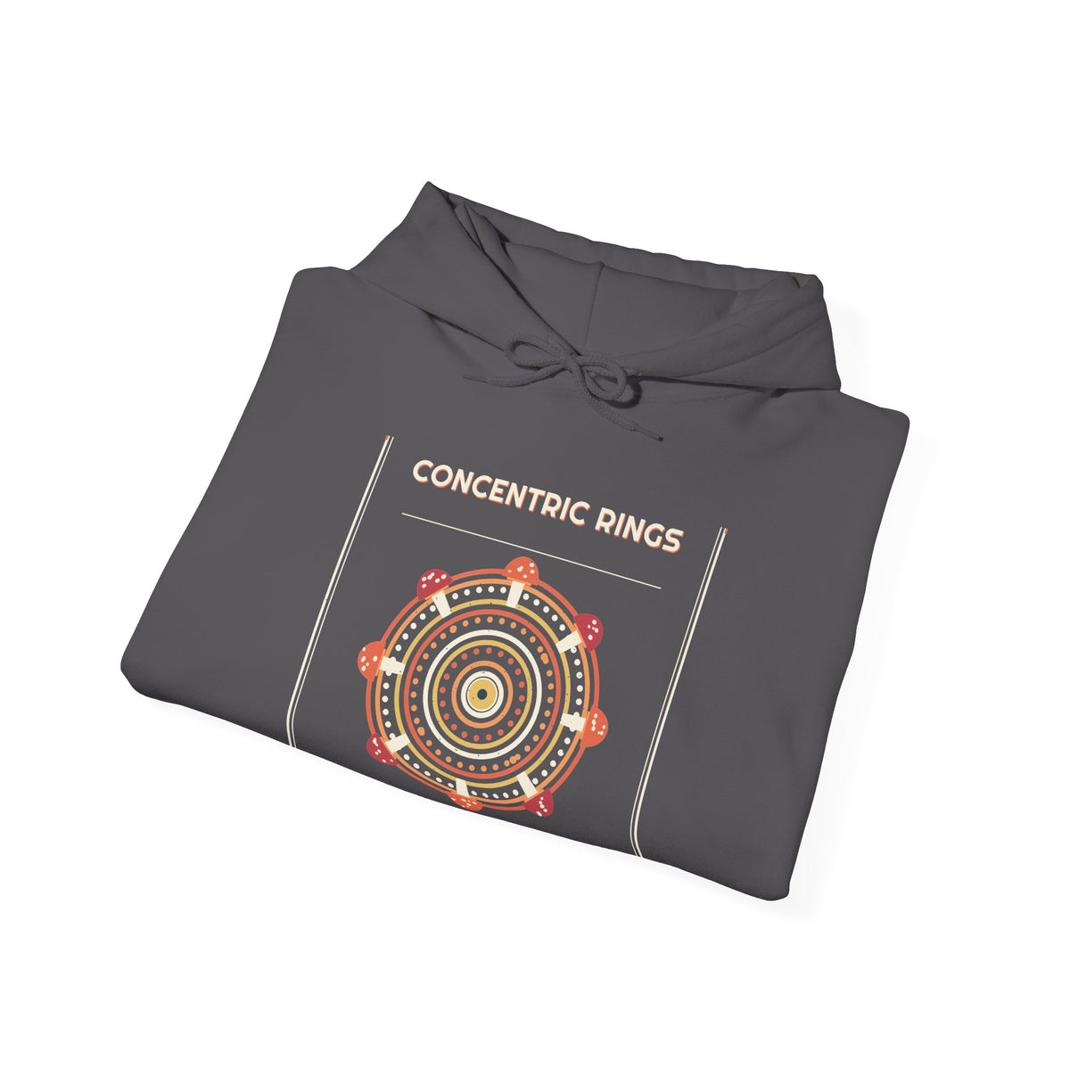 Concentric Spore Rings Hoodie — Retro Vibes