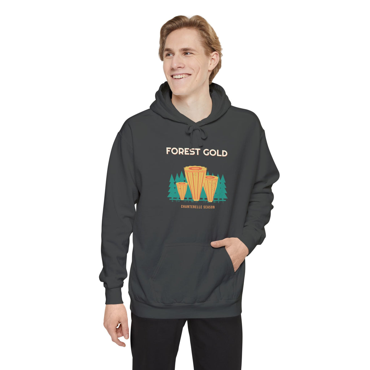 Forest Gold Hoodie by Retro Vibes — product view 5