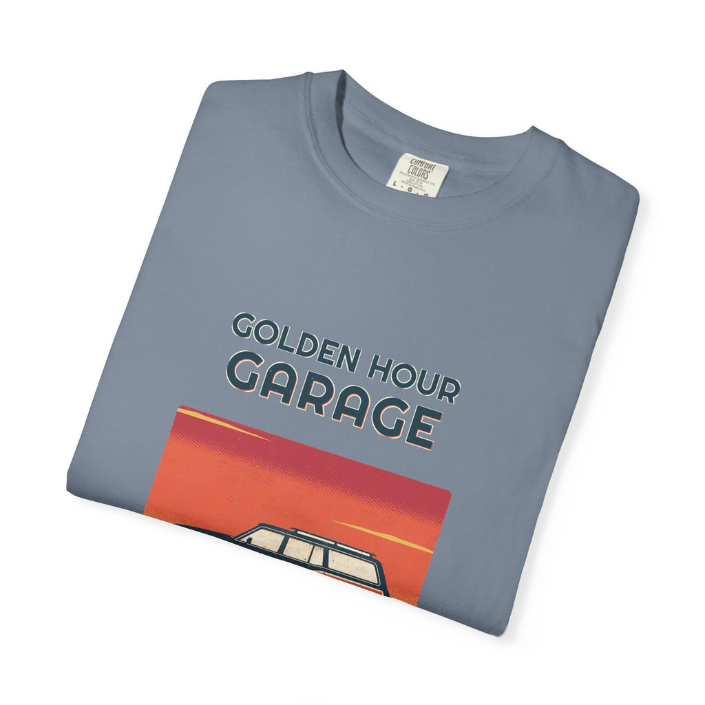 Golden Hour Garage Tee — Retro Vibes