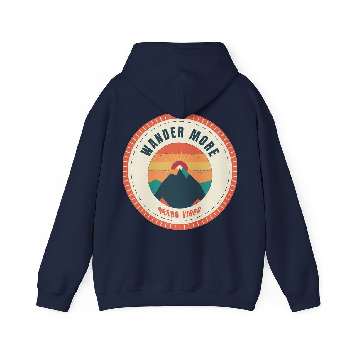 Wander More Patch Hoodie — Retro Vibes