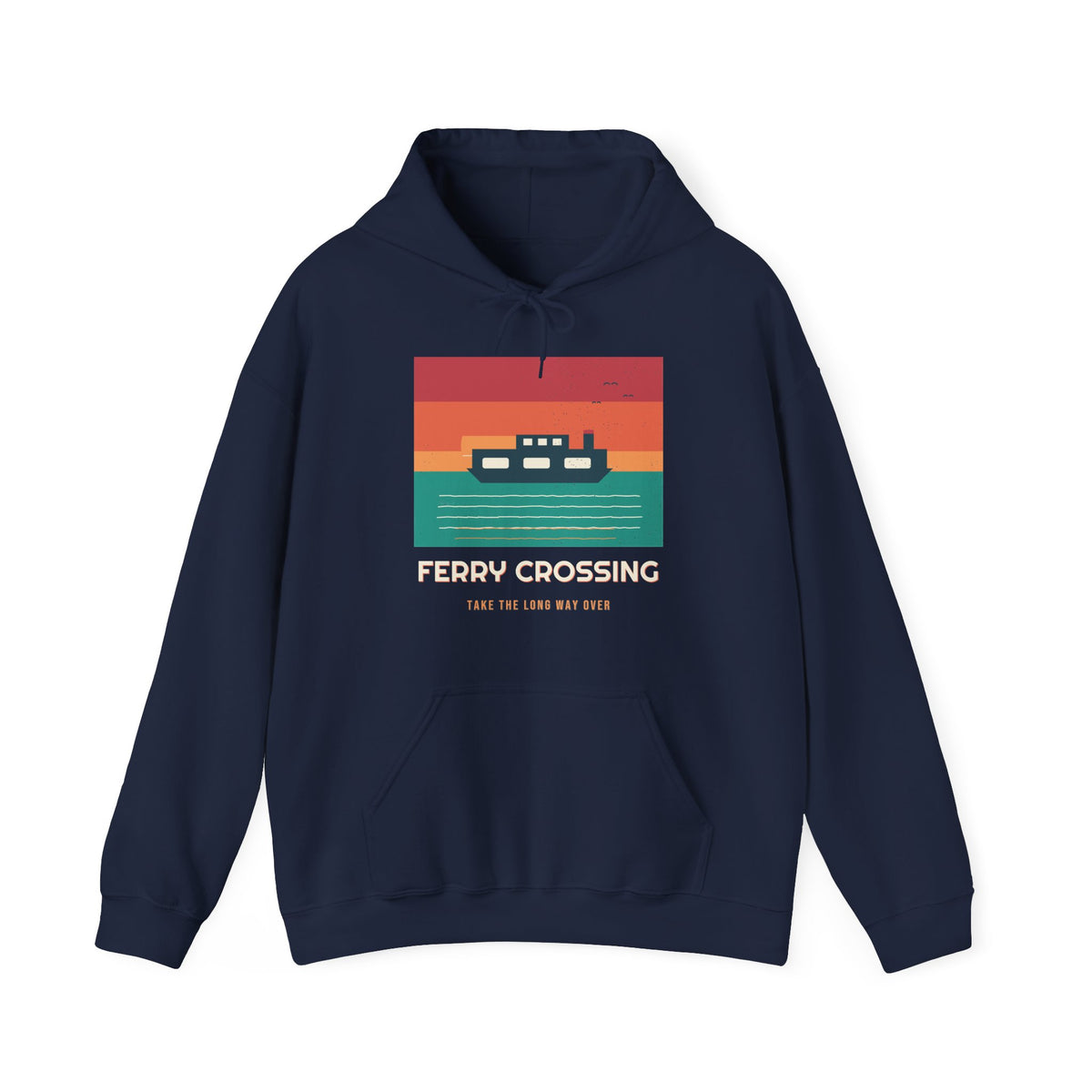 Ferry Crossing Hoodie — Retro Vibes