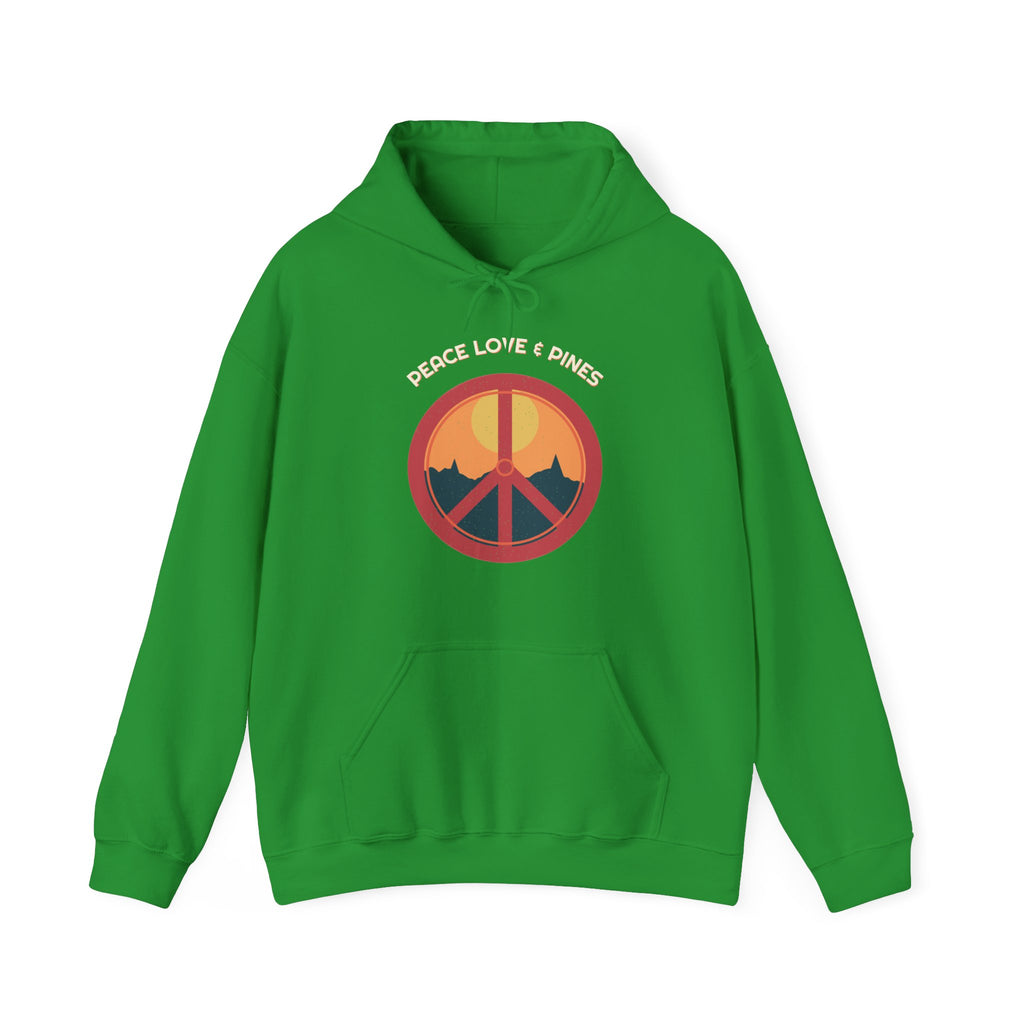 Peace Love & Pines Hoodie — Retro Vibes