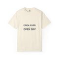 Open Road Open Sky — a Batch 2 Retro Vibes original in the locked 70s palette, printed on a Comfort Colors 1717 garment-dyed tee by Retro Vibes