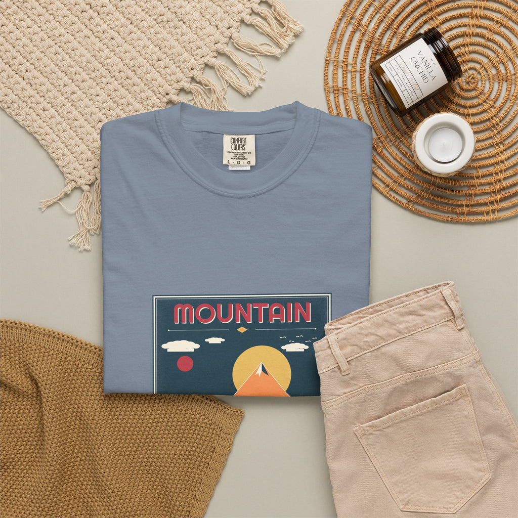 Mountain Poster Tee — Retro Vibes
