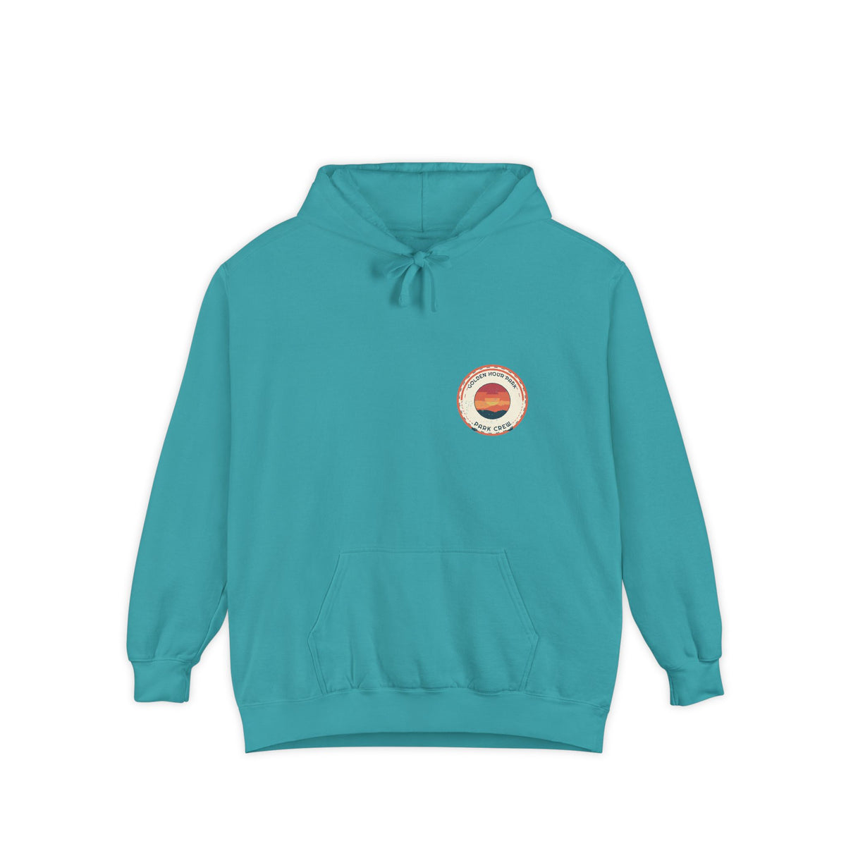 Golden Hour Park Patch Hoodie by Retro Vibes — product view 2