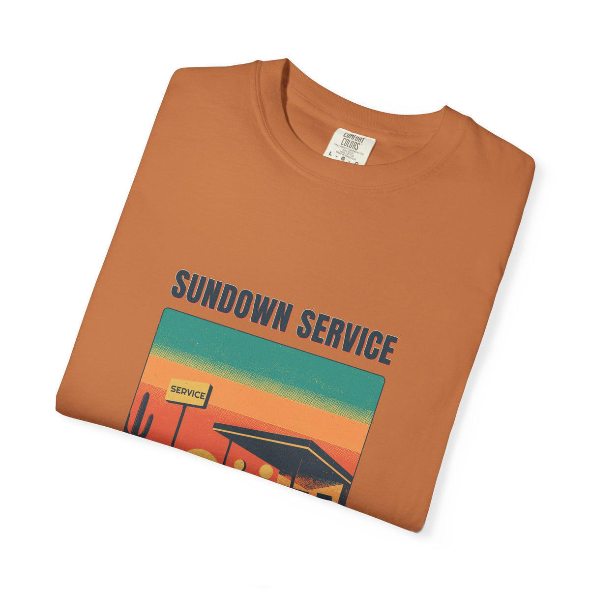 Sundown Service Tee by Retro Vibes — product view 5