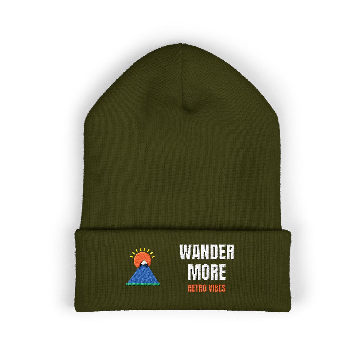 Wander More Beanie — Retro Vibes