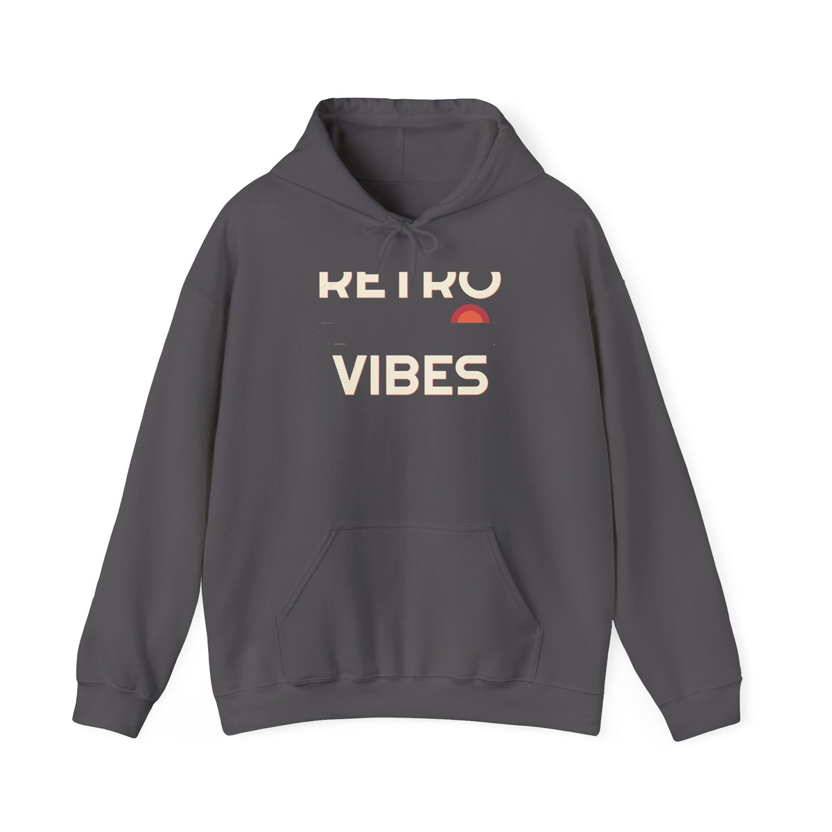 Stacked Wordmark Hoodie — Retro Vibes
