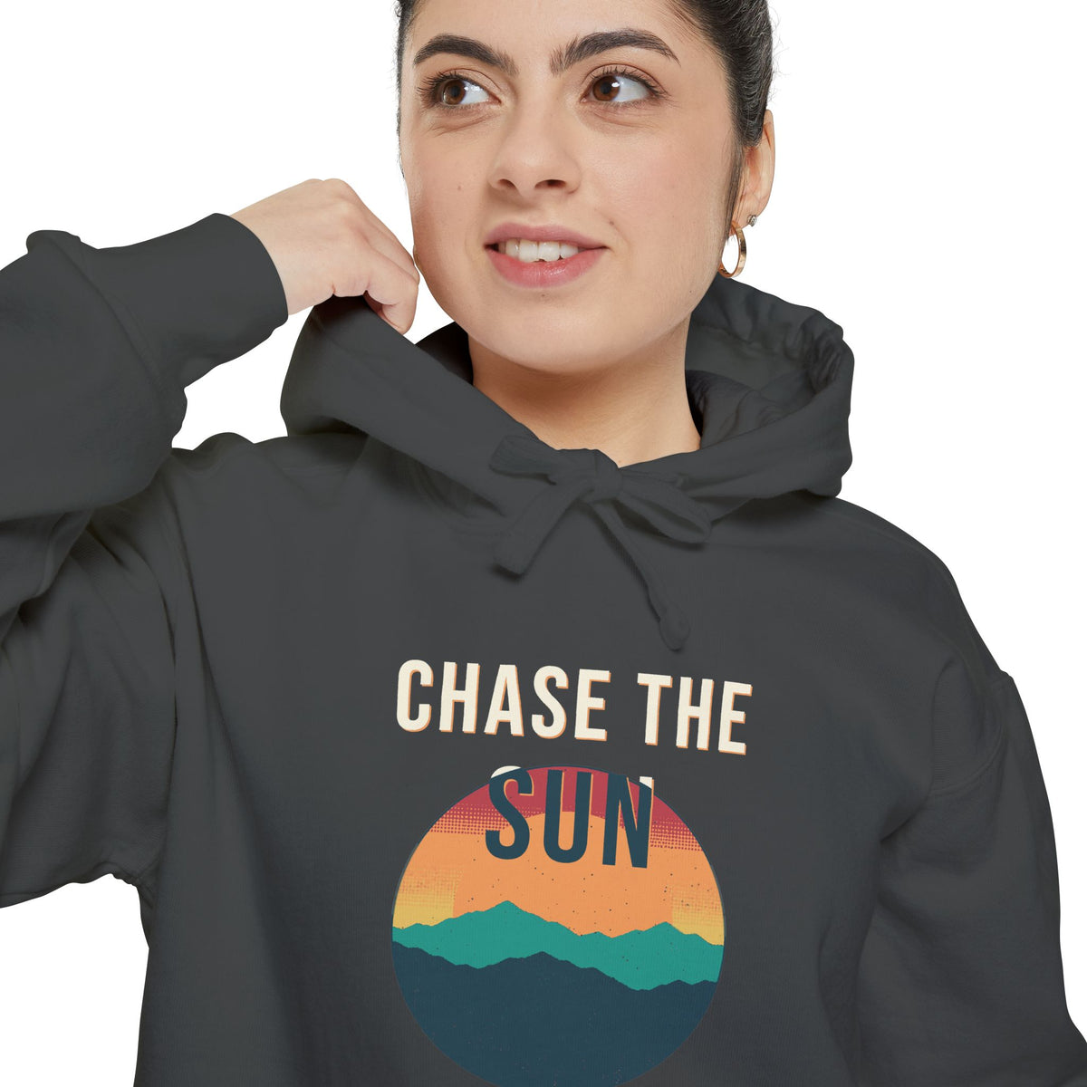 Chase The Sun Disc Hoodie by Retro Vibes — product view 4
