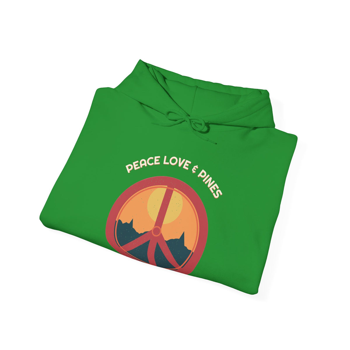 Peace Love & Pines Hoodie — Retro Vibes