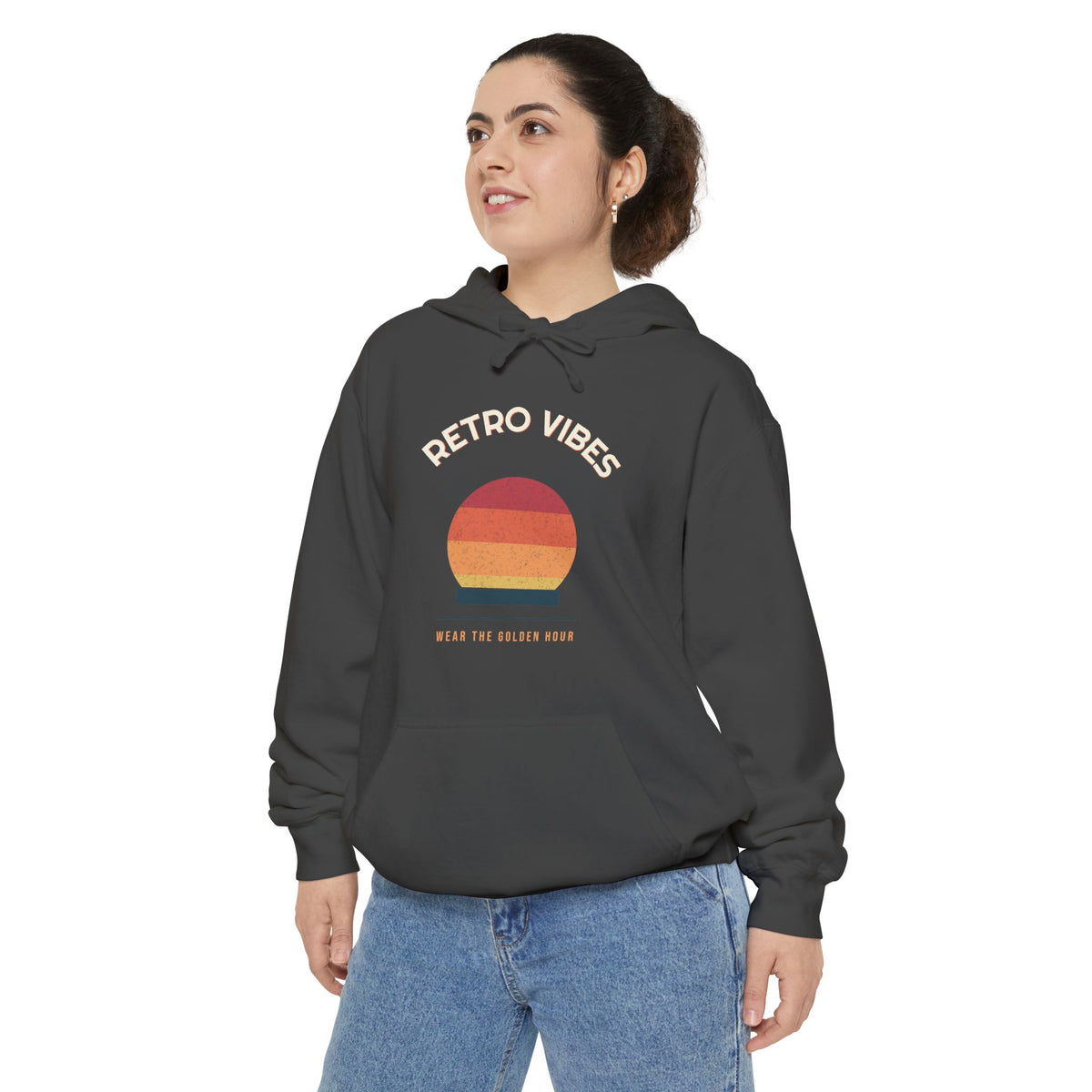 Arch Wordmark Hoodie by Retro Vibes — product view 3