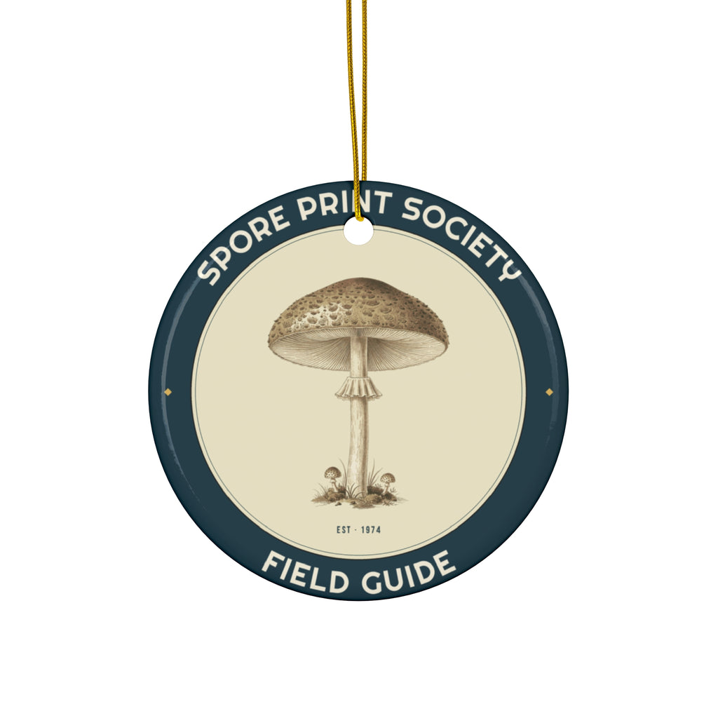 Spore Print Society Field Guide Badge Ornament