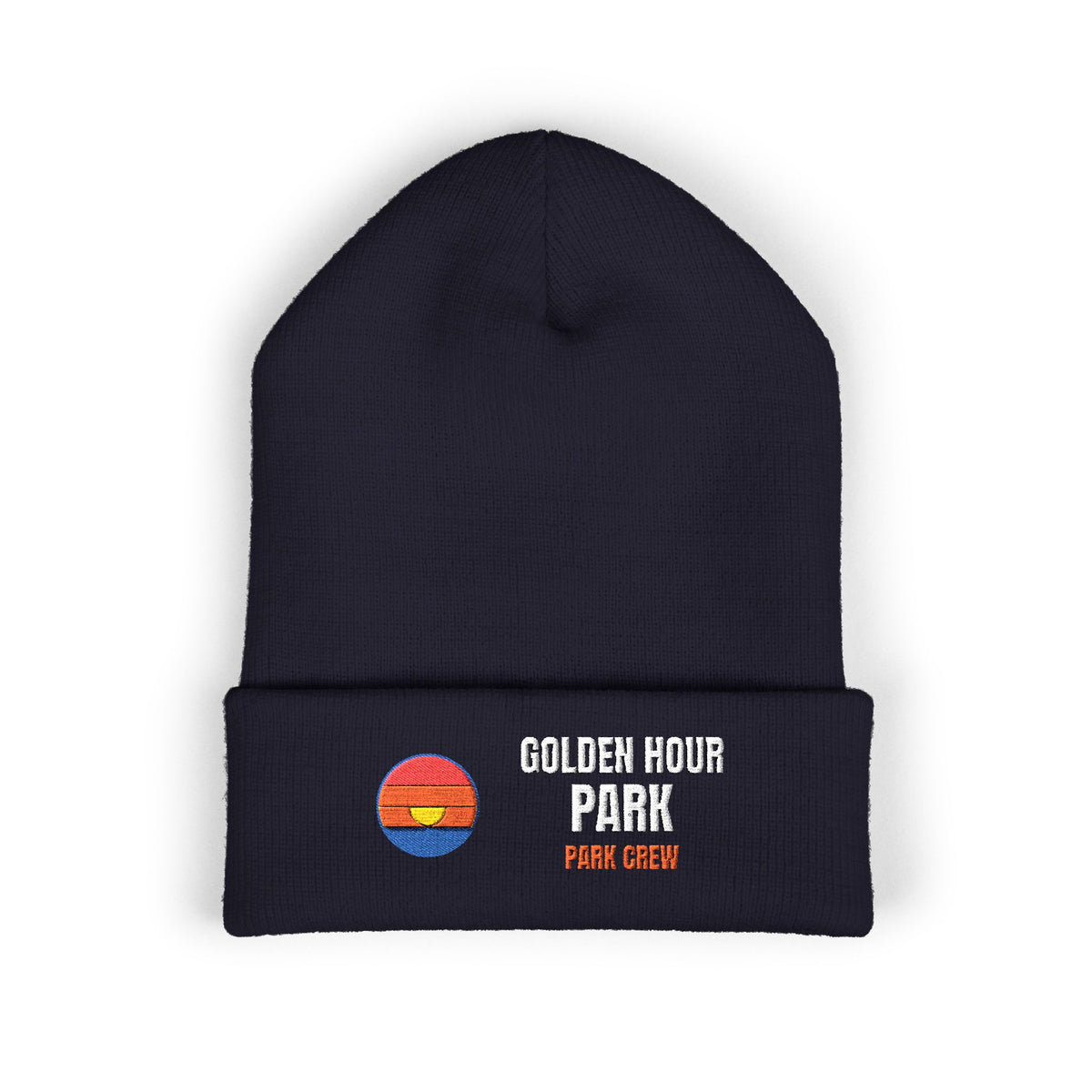 Golden Hour Park Patch Beanie by Retro Vibes — product view 2