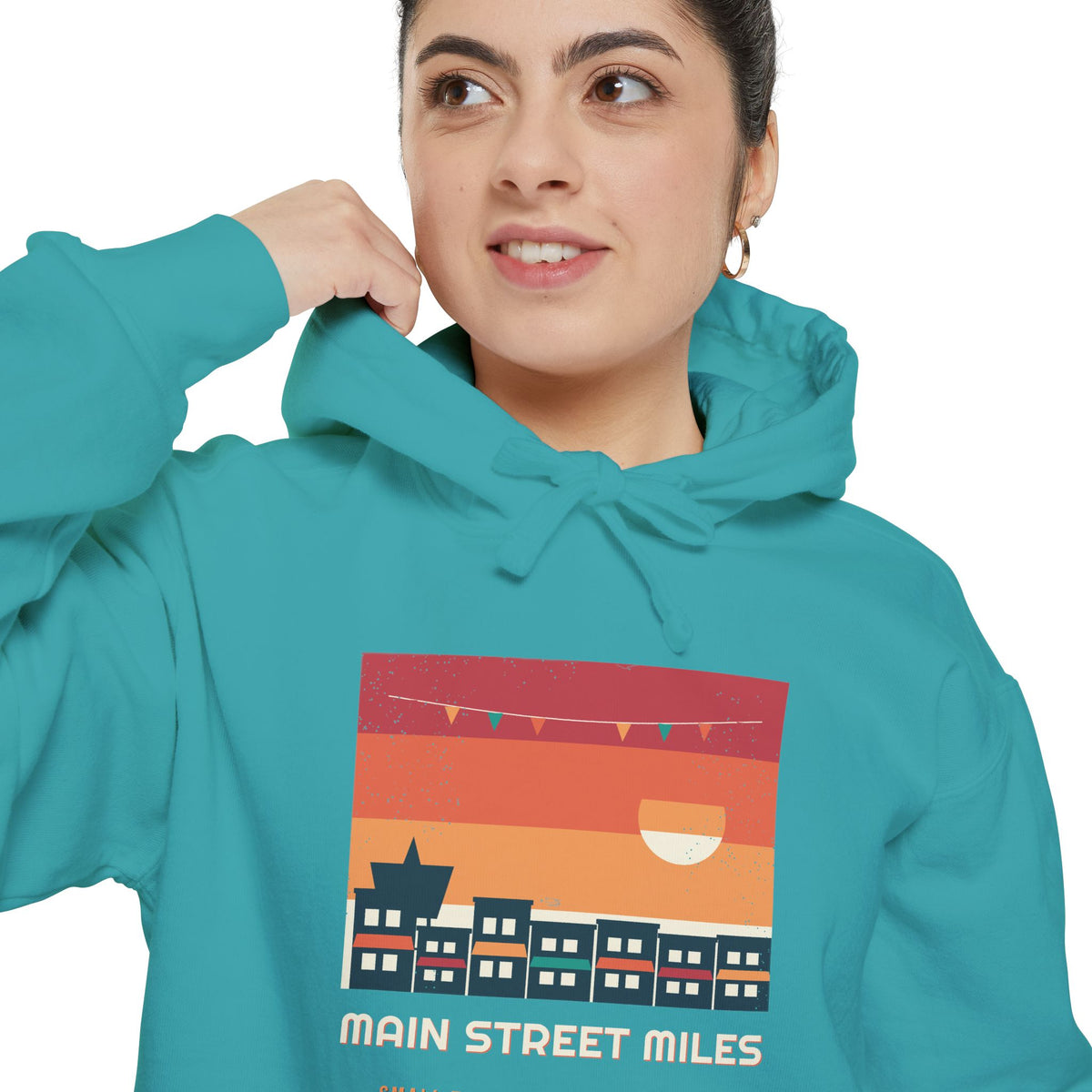 Main Street Miles Hoodie by Retro Vibes — product view 4