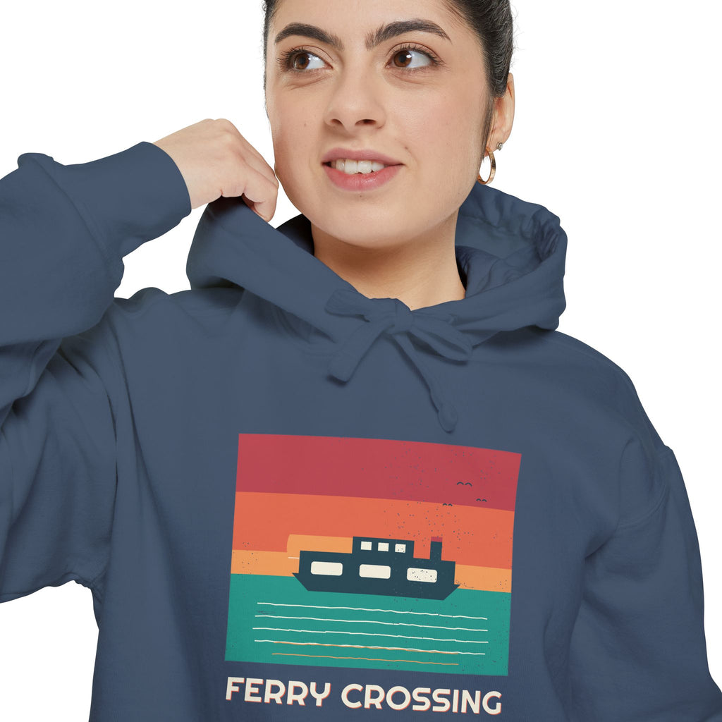 Ferry Crossing Hoodie by Retro Vibes — product view 7