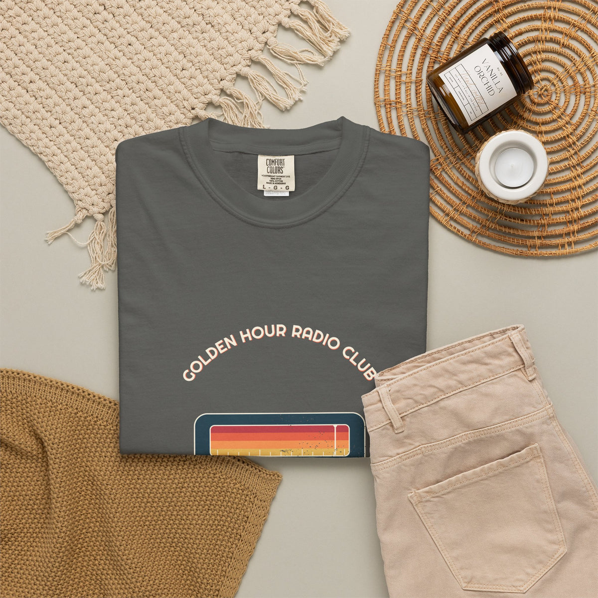 Golden Hour Radio Club Tee by Retro Vibes — product view 5