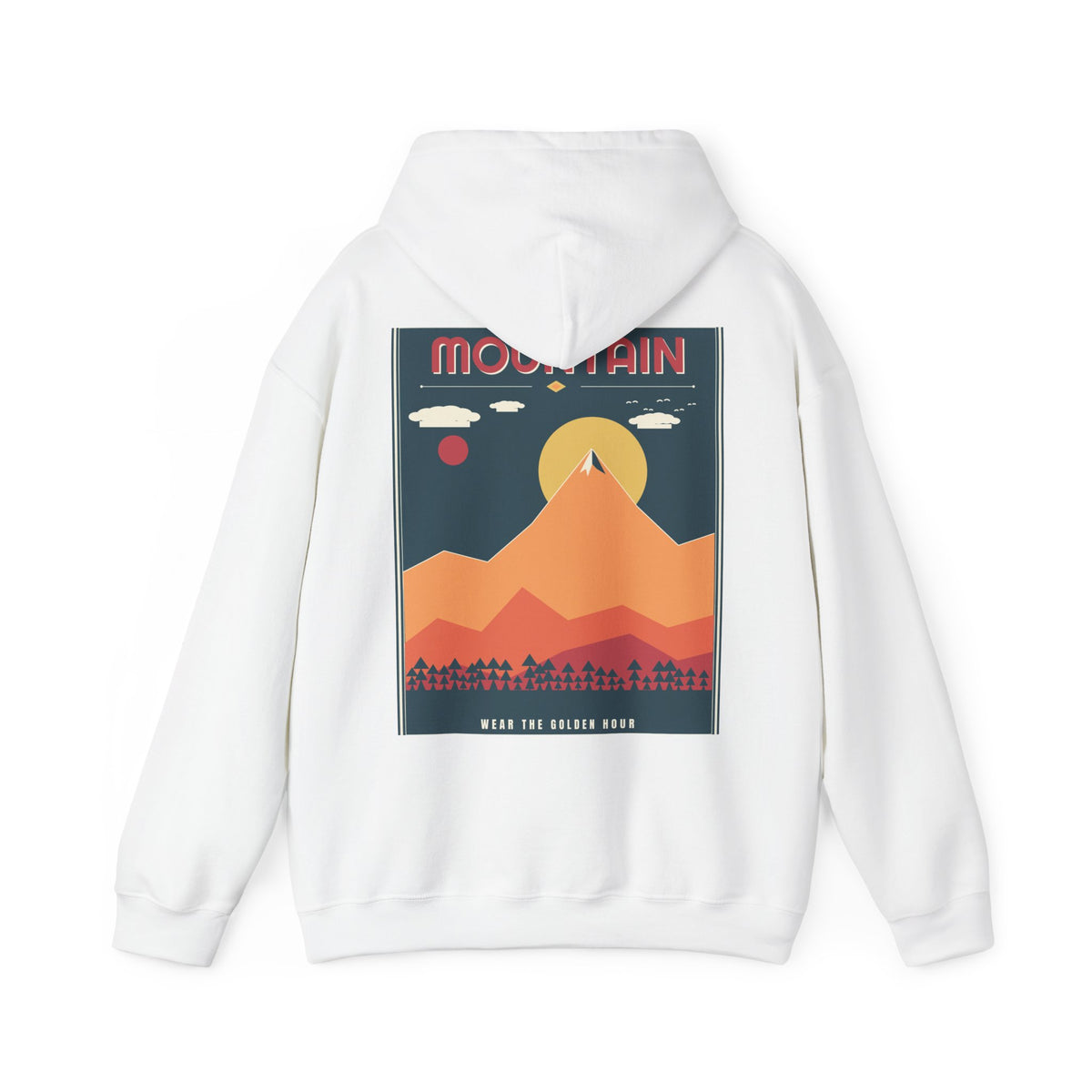 Mountain Poster Hoodie — Retro Vibes