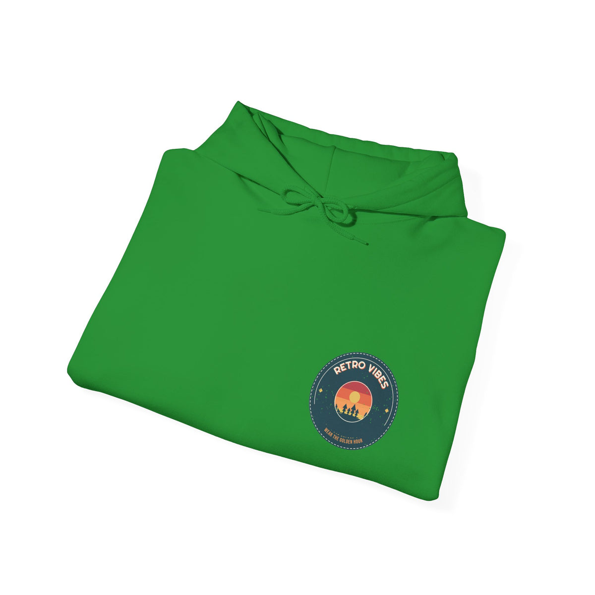 Crest Ring Badge Hoodie — Retro Vibes
