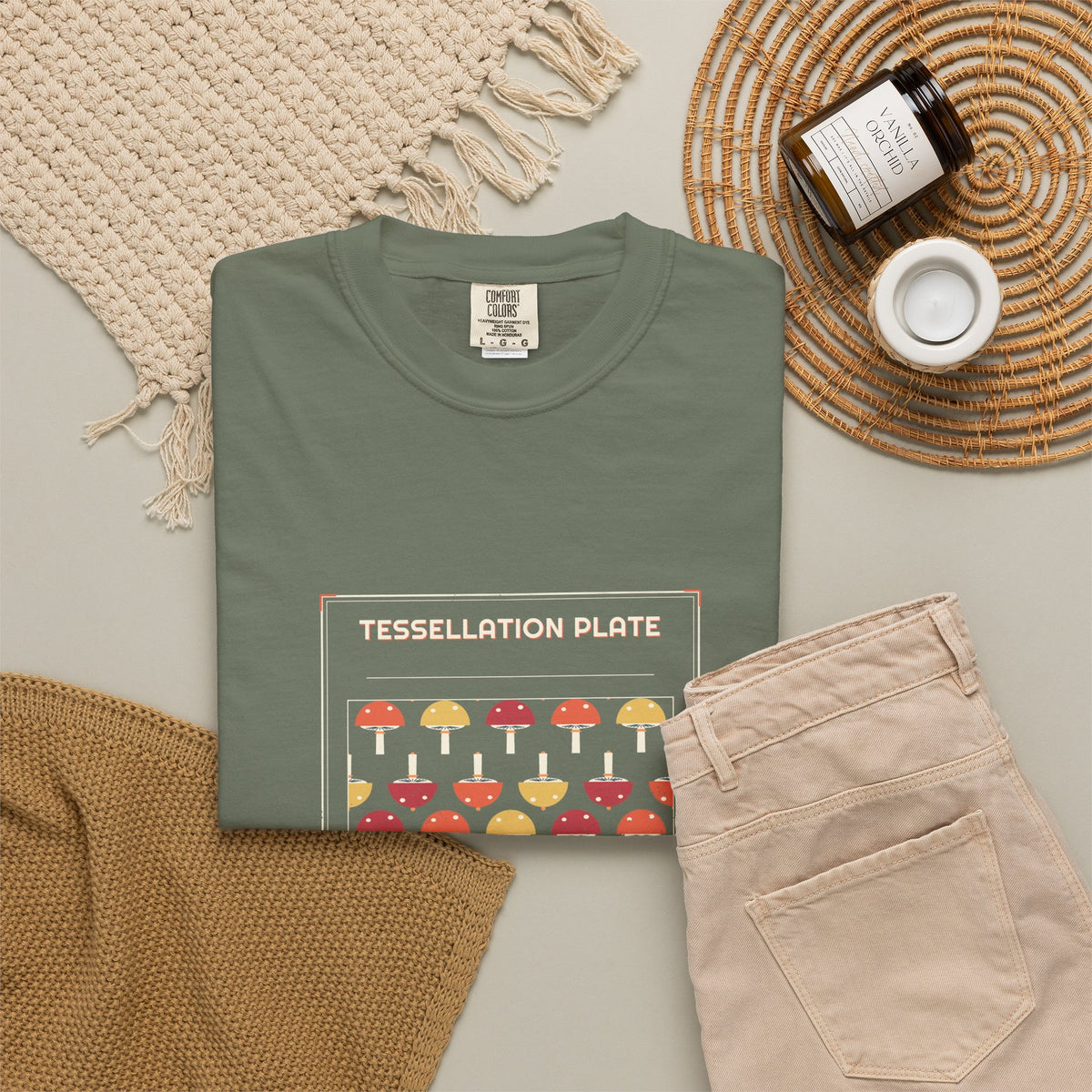 Tessellation Plate — Retro Vibes
