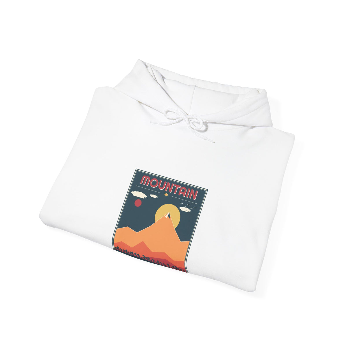 Mountain Poster Hoodie — Retro Vibes