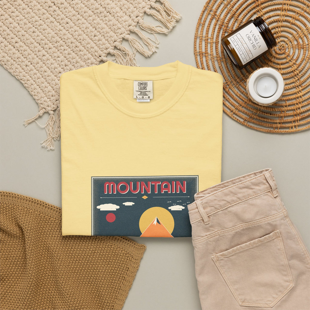 Mountain Poster Tee — Retro Vibes