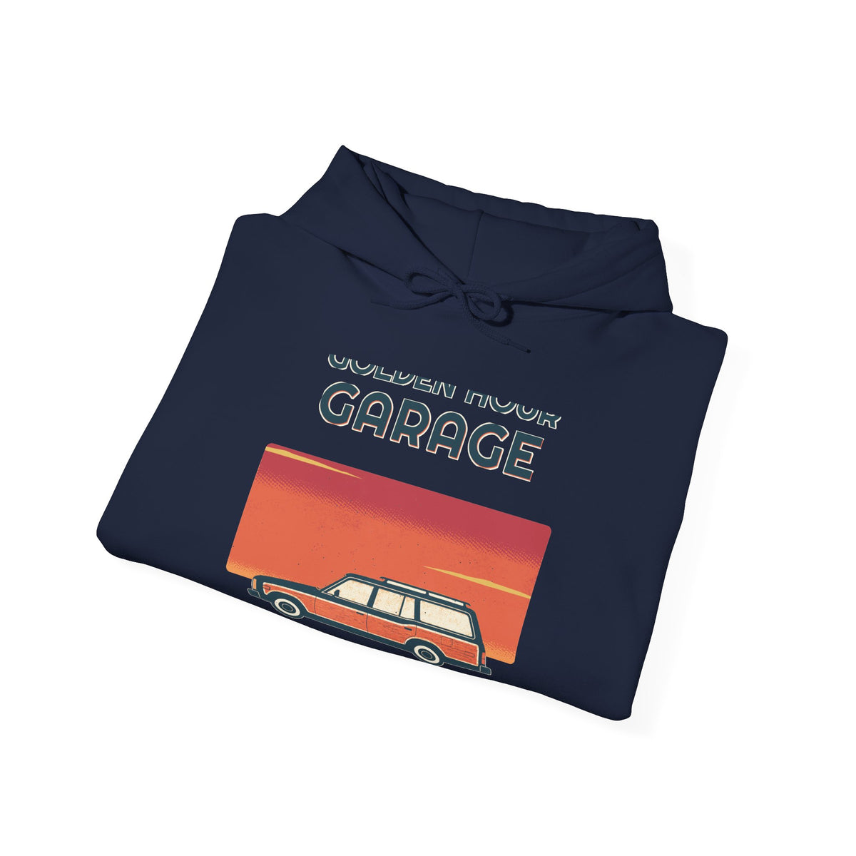 Golden Hour Garage Hoodie — Retro Vibes