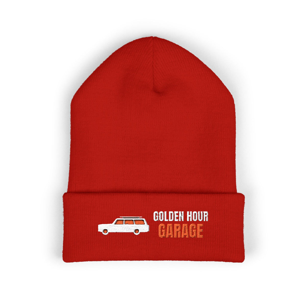 Golden Hour Garage Beanie — Retro Vibes