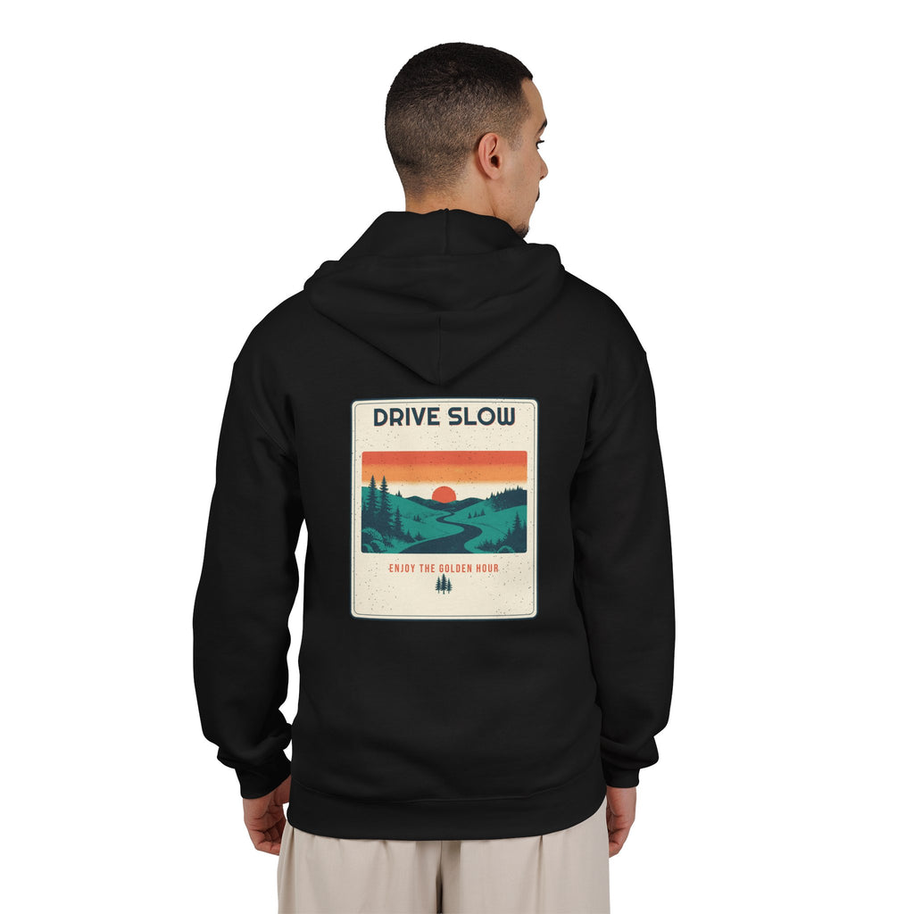 Drive Slow Zip Hoodie — Retro Vibes