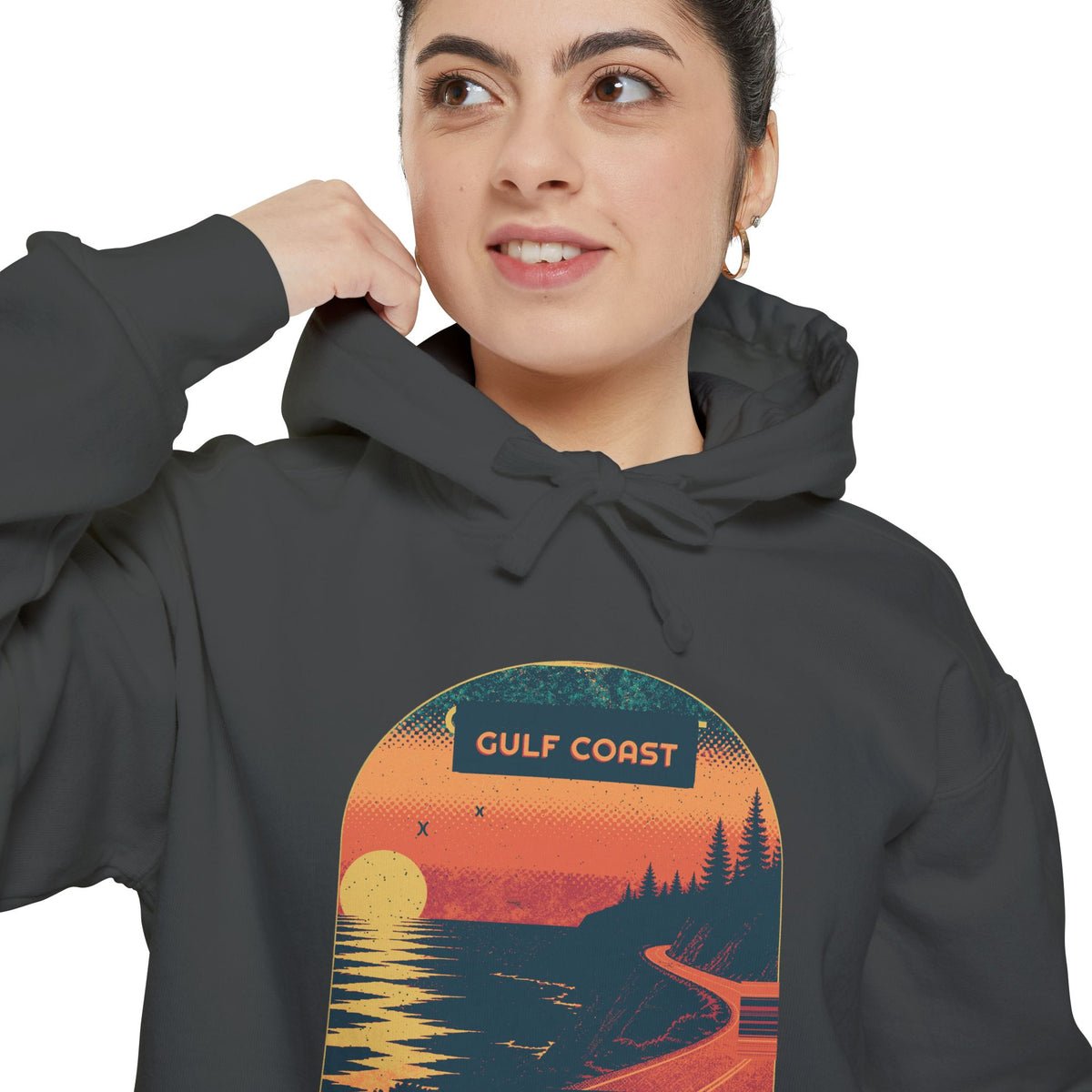 Gulf Coast Hoodie by Retro Vibes — product view 4
