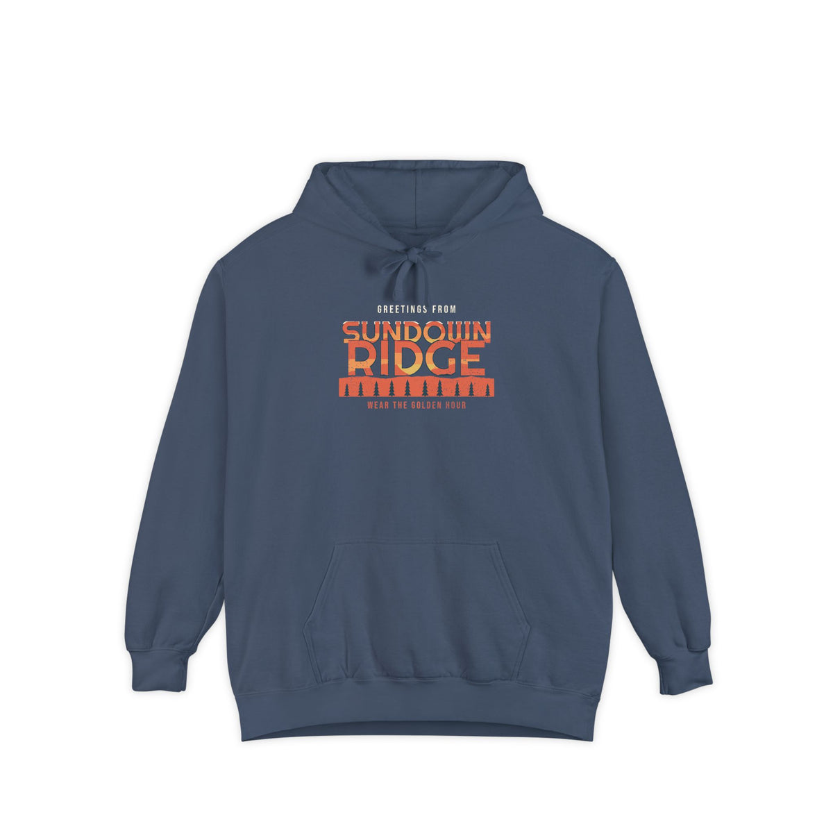 Greetings from Sundown Ridge Hoodie by Retro Vibes — product view 2