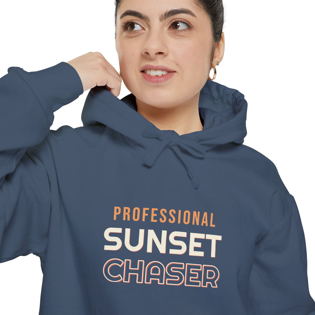Professional Sunset Chaser Hoodie by Retro Vibes — product view 7