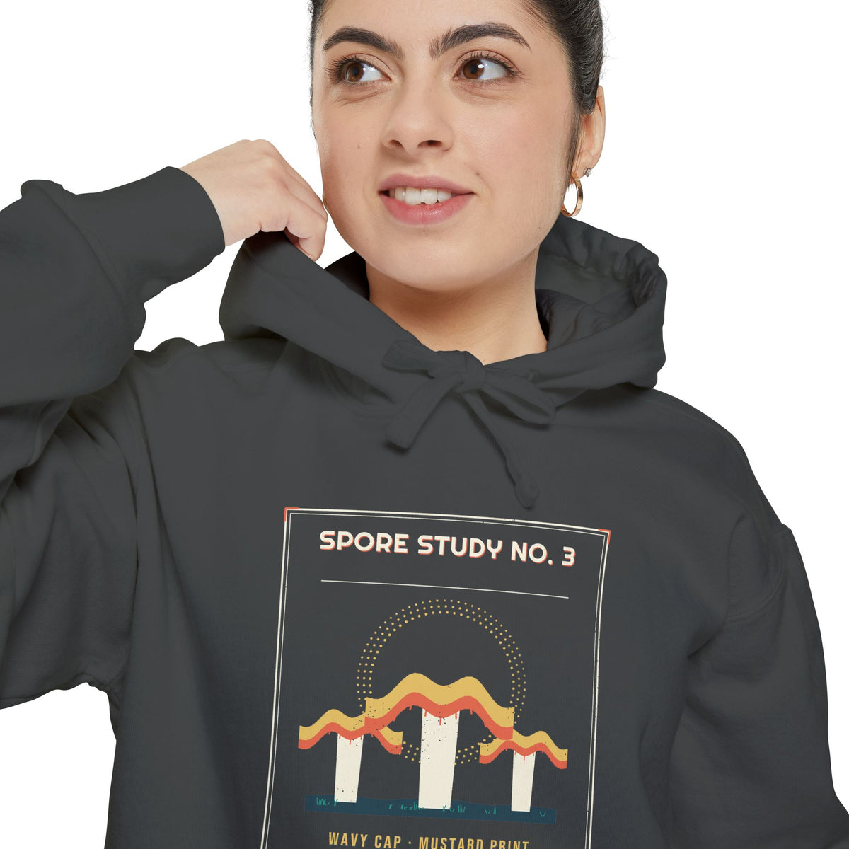 Spore Study No. 3 — Wavy Cap Hoodie — Retro Vibes