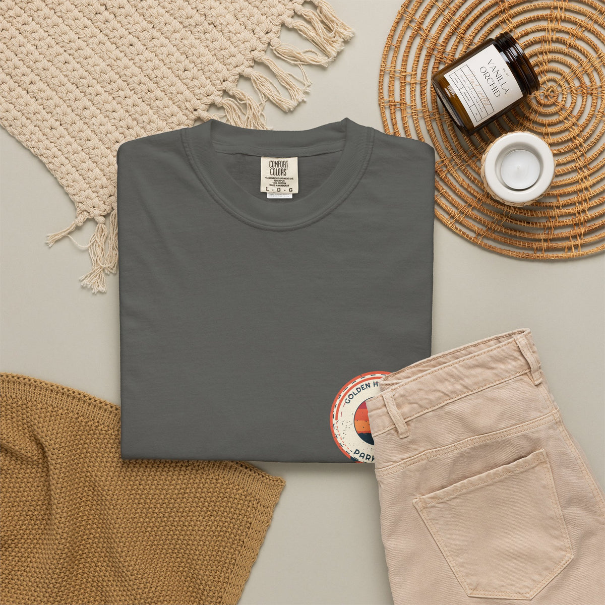 Golden Hour Park Patch Tee by Retro Vibes — product view 9