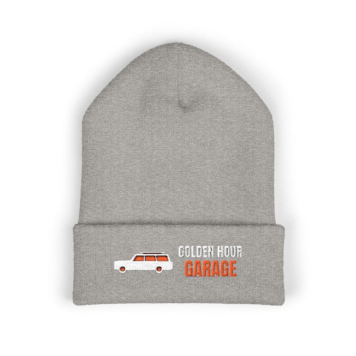 Golden Hour Garage Beanie — Retro Vibes