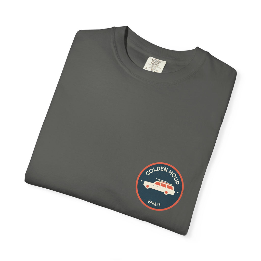 Golden Hour Garage Glyph Tee by Retro Vibes — product view 4