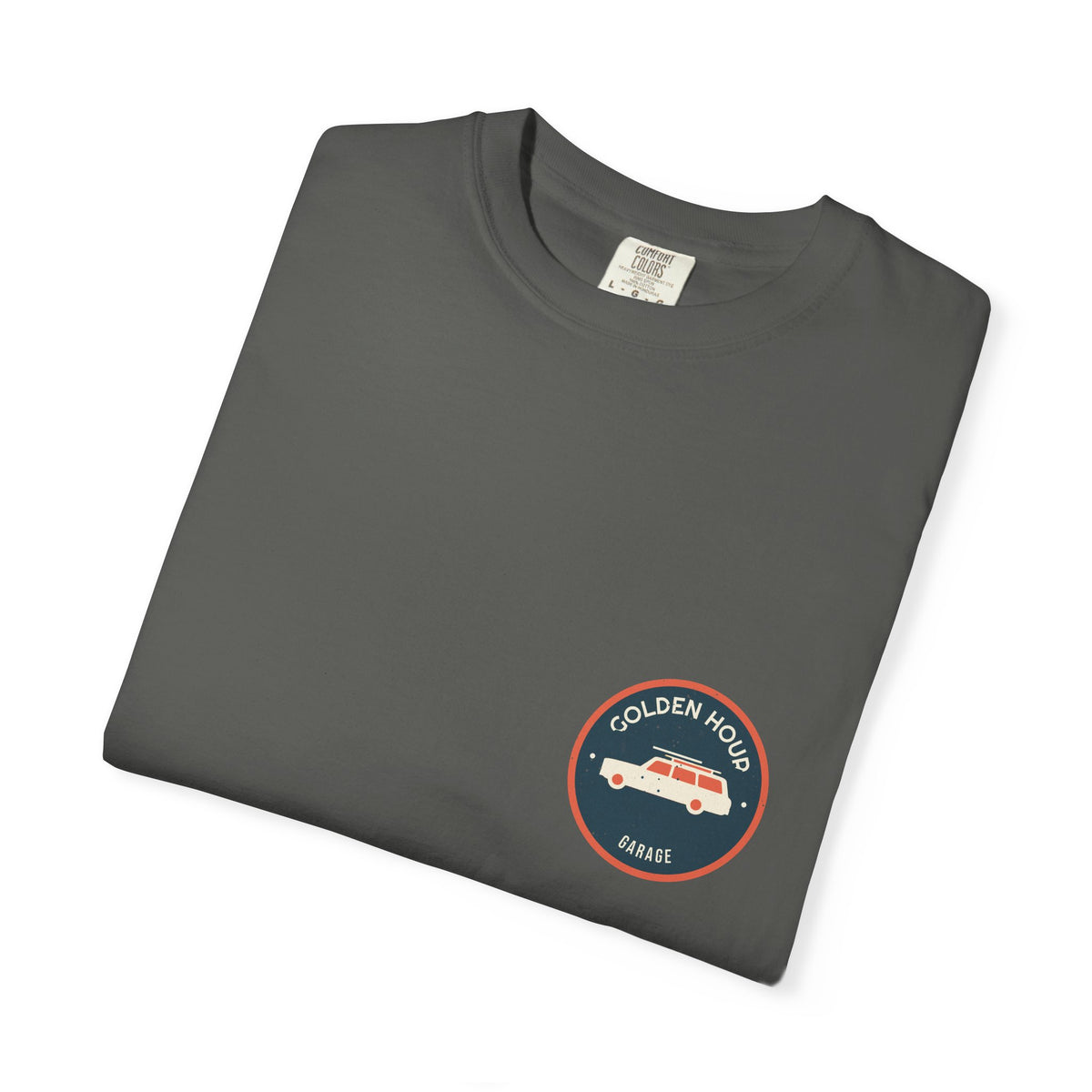 Golden Hour Garage Glyph Tee by Retro Vibes — product view 4