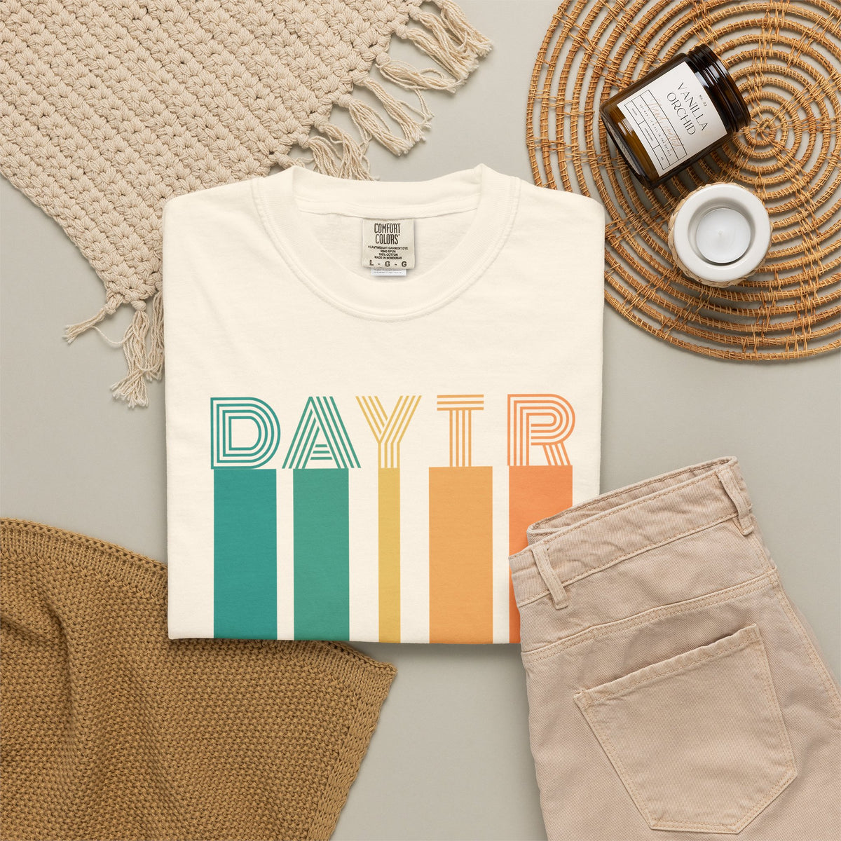 Day Tripper Stripes Tee — Retro Vibes