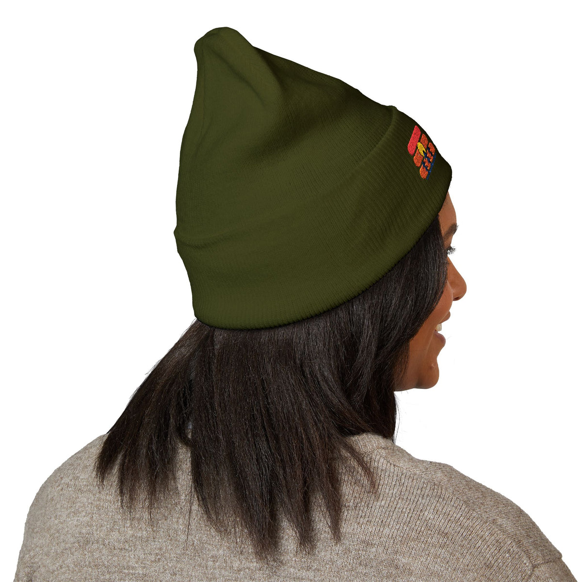 Crest Ring Badge Beanie — Retro Vibes