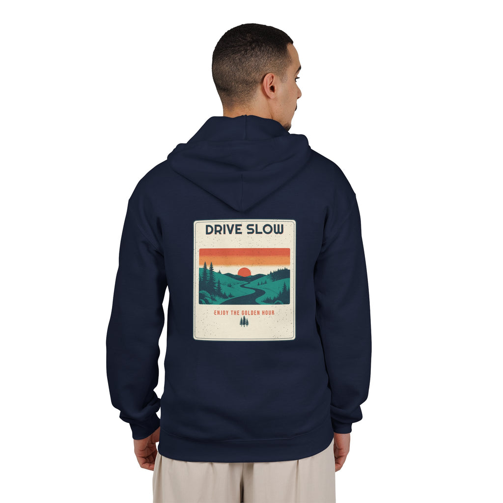Drive Slow Zip Hoodie — Retro Vibes