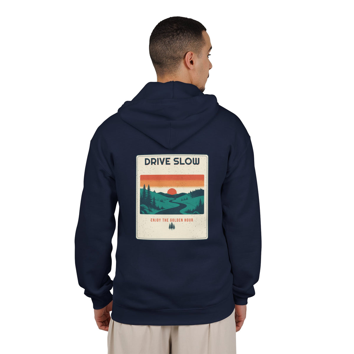 Drive Slow Zip Hoodie — Retro Vibes