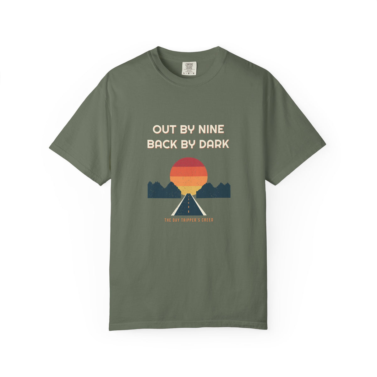 Out By Nine, Back By Dark Tee — Retro Vibes